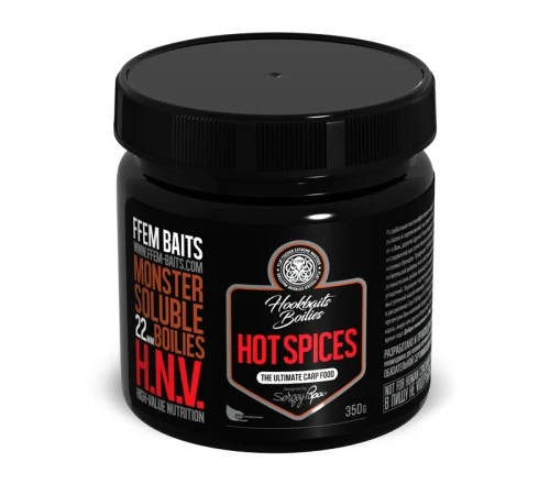 Растворимые бойлы FFEM Monster Soluble Boilies HNV-Hot Spices 22mm