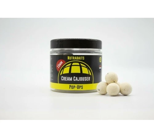 Бойлы плавающие 12мм Nutrabaits Shelf-Life Pop-Ups Cream&Cajouser 12mm