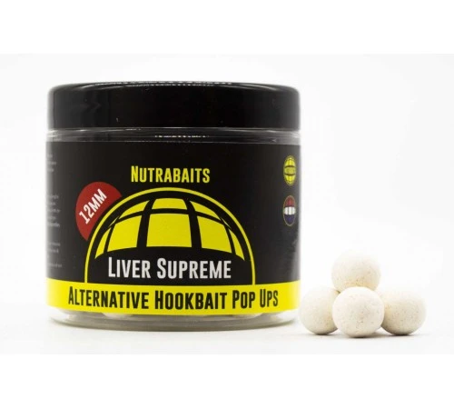 Бойлы плавающие 12мм Nutrabaits Alternative Hookbait Pop-Ups Liver Supreme 12mm