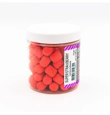 Бойлы нейтральной плавучести RHINO BAITS Super Strawberry (супер клубника), 14 мм, банка 100 гр