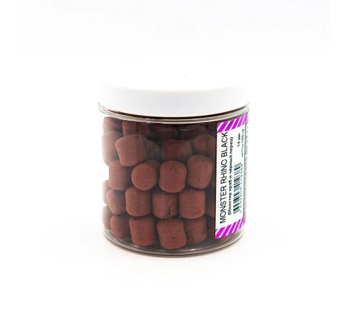 Бойлы нейтральной плавучести RHINO BAITS Monster Rhino Black (монстер краб и черный перец), 14 мм, банка 100 гр