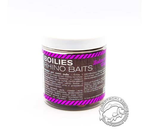 Бойлы нейтральной плавучести RHINO BAITS Monster Rhino Black (монстер краб и черный перец), 14 мм, банка 100 гр