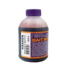 Ликвид  Rhino Baits Kraken Bait Booster Liquid Food  500мл КАЛЬМАР+КЛЮКВА