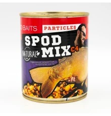 SPOD MIX C4 Rhino Baits - зерновой микс – кукуруза, конопля, пшеница, рапс (жестяная банка 900мл)