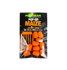 Искусственная плавающая приманка Korda Maize Pop Up Citrus Zing Orange кукуруза с ароматом цитруса