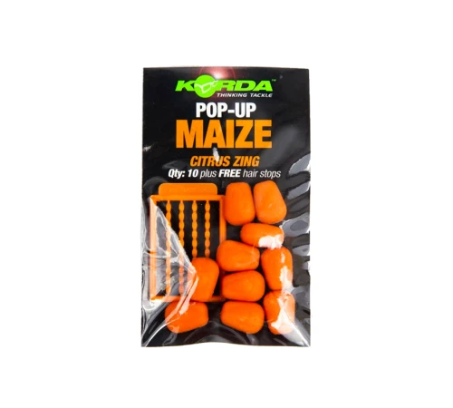 Искусственная плавающая приманка Korda Pop Up Citrus Zing Orange кукуруза с ароматом цитруса