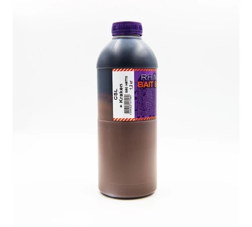 Ликвид Rhino Baits Liquid Food CSL + KRAKEN 1,2л кукурузный ликер + кальмар и фрукты