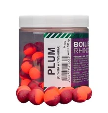 Бойлы нейтральной плавучести Rhino Baits Plum 14 мм 100 грамм слива и клубника