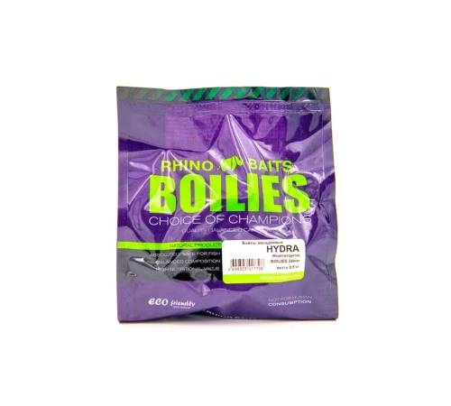Насадочные бойлы 24мм RHINO BAITS Hydra 24мм 0,5кг морепродукты