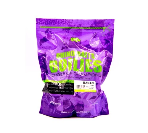 Тонущие бойлы 24мм RHINO BAITS Banana 24mm 1kg Банан