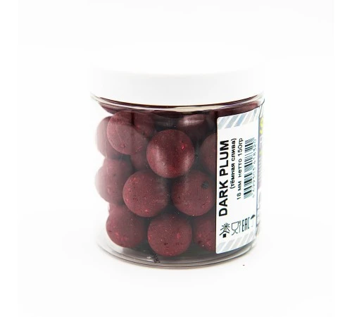 Растворимые бойлы 18мм RHINO BAITS Dark Plum 18mm 150g