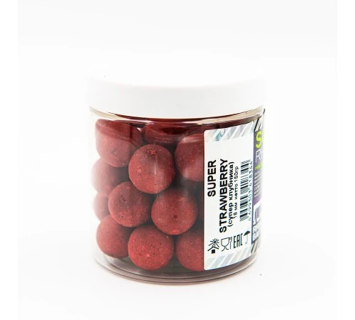 Растворимые бойлы 18мм RHINO BAITS Super Strawberry 18mm 150g Клубника