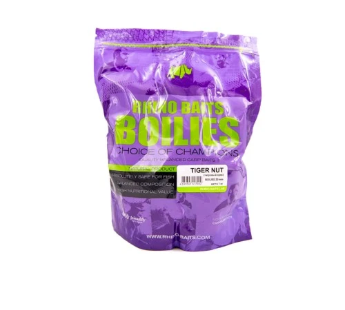 Тонущие бойлы 20мм RHINO BAITS Tiger Nut 20mm 1kg тигровый орех