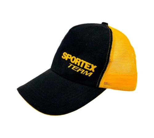 Кепка Sportex черная с желтым