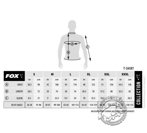 Футболка Fox Collection T Green & Black