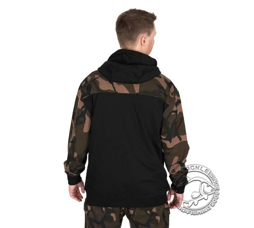 Толстовка с капюшоном Fox LW Black/Camo Split Zip Hoody