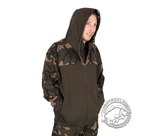Толстовка с капюшоном и молнией Fox LW Khaki/Camo Split Zip Hoody