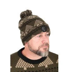 Вязаная шапка с помпоном Fox Festive Bobble Hat