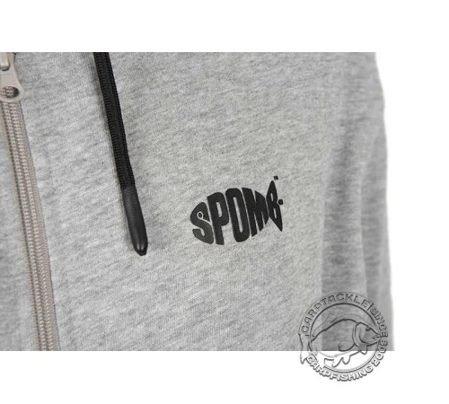 Толстовка с капюшоном Spomb Grey Zipped Hoody