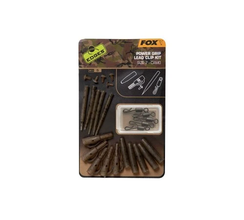 Набор безопасных клипс Fox  Edges Camo Power Grip Lead Clip Kit Size 7