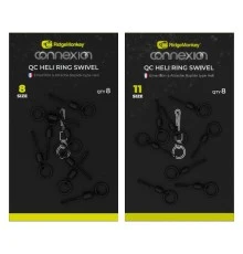 Вертлюг с кольцом и быстросъемом Ridge Monkey Connexion QC Heli Ring Swivel