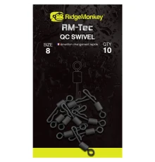 Вертлюг с быстросъемом RidgeMonkey RM-Tec Quick Change Swivel