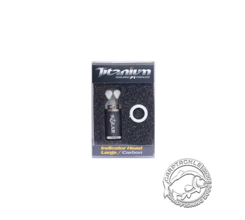 Большая карбоновая головка для индикатора с шариковой нержавеющей клипсой для лески Solar Hanga