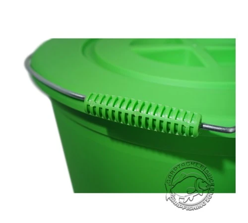 Ведро ZEMEX с крышкой, цвет зелёный, 17 л