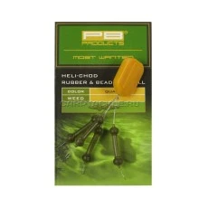 Набор для оснастки Вертолет PB Products Heli-Chod X-small Rubber & Beads Weed 3шт