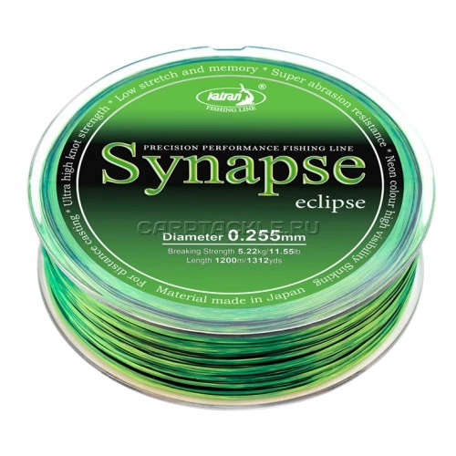 Леска Katran Synapse eclipse 1200м 5,2кг/0.255мм Камуфляжная