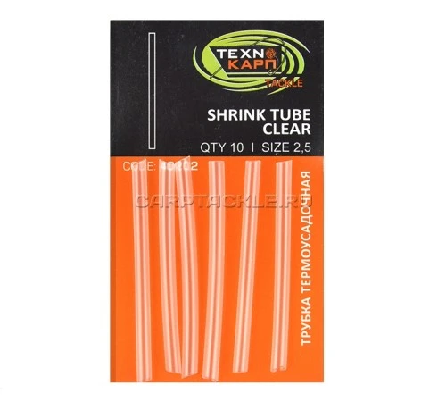 Термоусадочная трубка TEXNOKARP прозрачная d 2.5 10шт