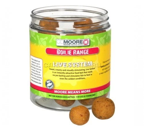 Жесткие тонущие бойлы 10мм CCMoore Hard Hookbaits Live System 10mm