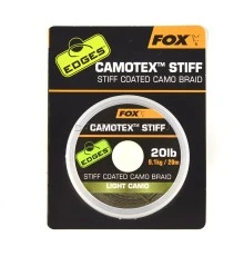 Поводковый материал в оплетке Fox EDGES Camotex Stiff Light Camo
