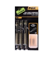Набор готовых монтажей вертолёт Fox Edges Submerge Camo Leader Heli Rigs Kwik Change Camo