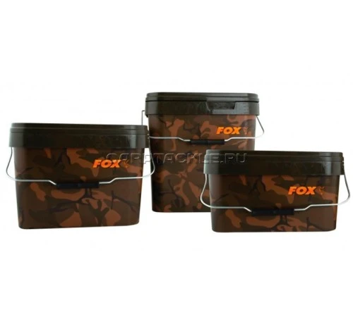 Ведро пластиковое с крышкой FOX CAMO SQUARE BUCKETS
