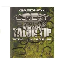 Крючки карповые с широким зевом размер №4 Gardner Talon Tip Covert Dark