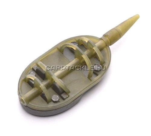 Кормушка методная средняя 15гр Preston In-Line Flat Method Feeder L