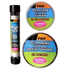 Super Narrow 10m/14mm Fine Mesh PVA Быстрорастворимая сетка с плунжером