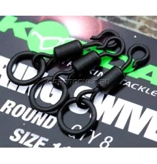 Вертлюг с кольцом и быстросъемом Korda Kwik Change Swivel Loop Fittng