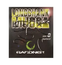 Крючки карповые размер №8 Gardner Longshank Mugga