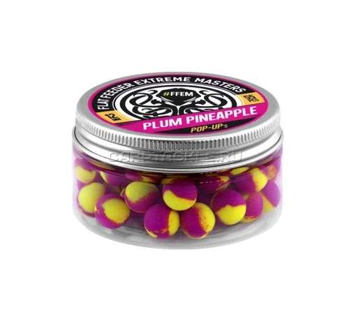 Плавающие бойлы 12мм FFEM Pop-Ups Plum Pineapple 12mm Слива с Ананасом
