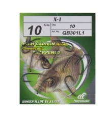 Крючки карповые c тефлоновым покрытием Hayabusa X-1