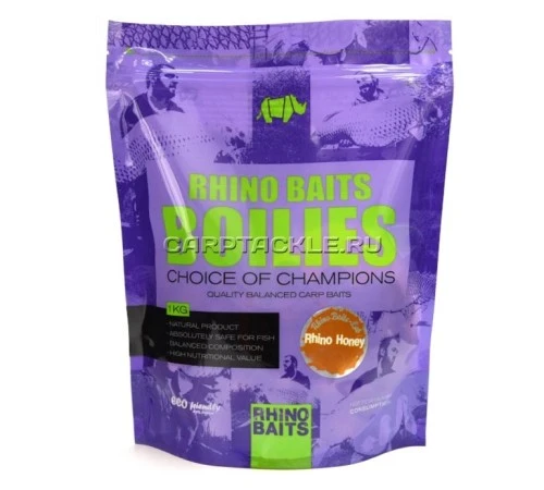 Тонущие бойлы 24мм RHINO BAITS HONEY 24mm 1kg Мёд