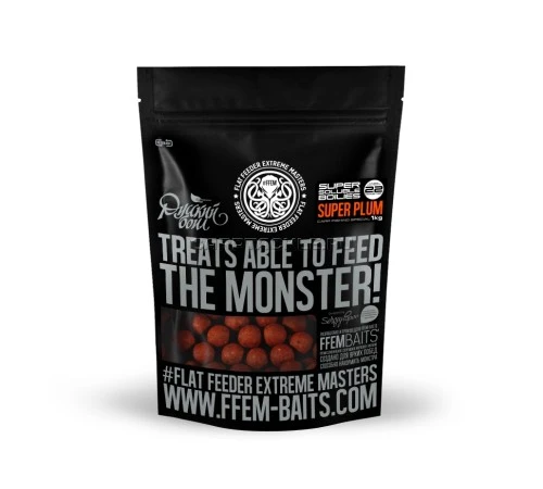 Растворимые бойлы 22мм FFEM Soluble Boilies Super Plum 22mm 1kg Слива