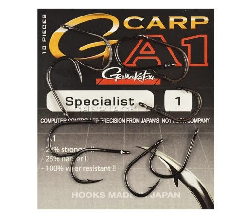 Крючки карповые Gamakatsu G-Carp A-1 Specialist PTFE