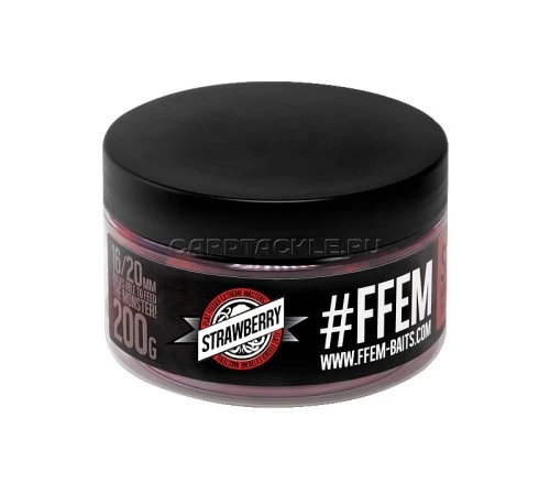 Растворимые бойлы 16-20 FFEM Super Soluble Boilies Strawberry 16-22mm