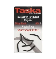 Силиконовый удлинитель крючка Taska Aligner Short Shank 6-2 Black Tungsten