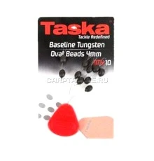 Овальные вольфрамовые бусины Oval Bead 4mm Tungsten