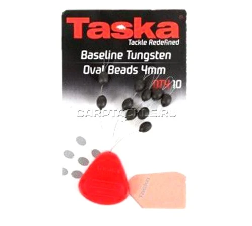 Овальные вольфрамовые бусины Oval Bead 4mm Tungsten