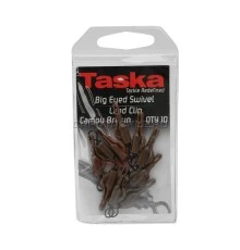 Коричневые безопасные клипсы с вертлюгом с большим ухом Big Eyed Swivel Lead Clip C/ Brown